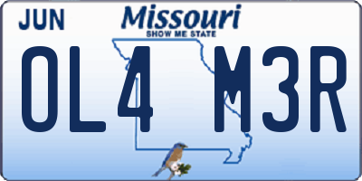 MO license plate OL4M3R