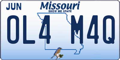 MO license plate OL4M4Q