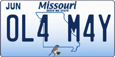 MO license plate OL4M4Y