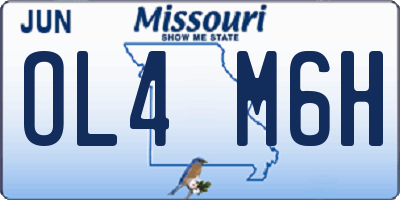 MO license plate OL4M6H