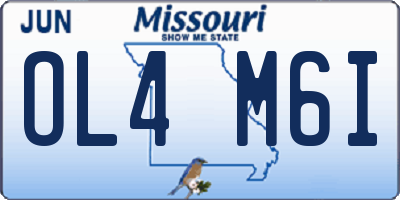 MO license plate OL4M6I