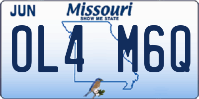 MO license plate OL4M6Q