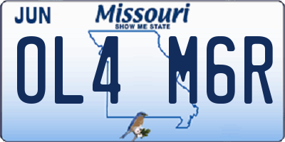 MO license plate OL4M6R