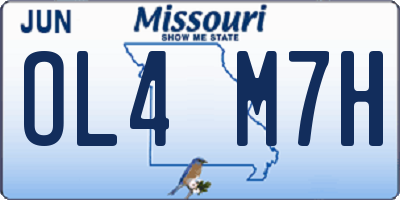 MO license plate OL4M7H
