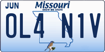 MO license plate OL4N1V