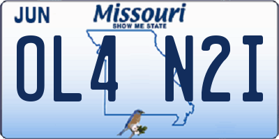 MO license plate OL4N2I