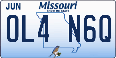 MO license plate OL4N6Q