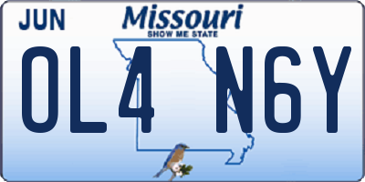 MO license plate OL4N6Y