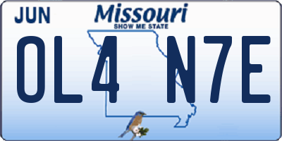 MO license plate OL4N7E