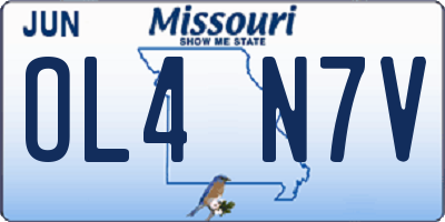 MO license plate OL4N7V