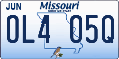 MO license plate OL4O5Q