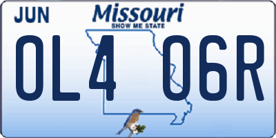 MO license plate OL4O6R