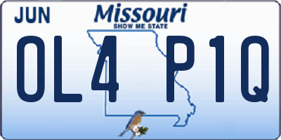 MO license plate OL4P1Q