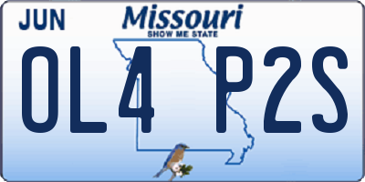 MO license plate OL4P2S