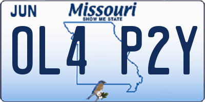 MO license plate OL4P2Y