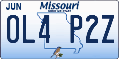 MO license plate OL4P2Z
