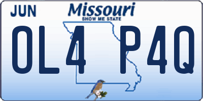 MO license plate OL4P4Q