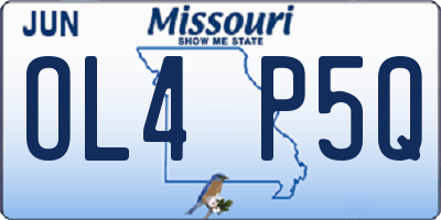 MO license plate OL4P5Q