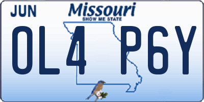MO license plate OL4P6Y