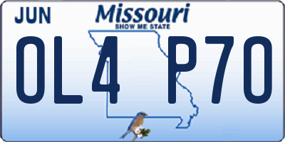MO license plate OL4P7O