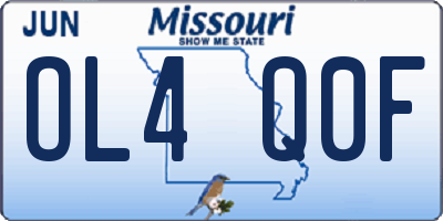 MO license plate OL4Q0F
