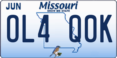 MO license plate OL4Q0K