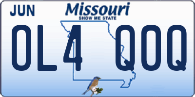 MO license plate OL4Q0Q