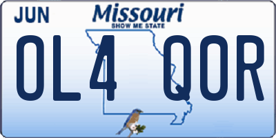 MO license plate OL4Q0R