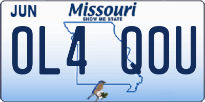 MO license plate OL4Q0U