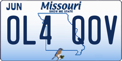 MO license plate OL4Q0V