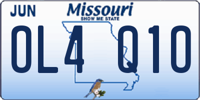 MO license plate OL4Q1O