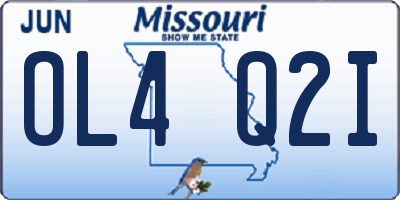 MO license plate OL4Q2I
