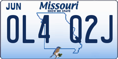 MO license plate OL4Q2J