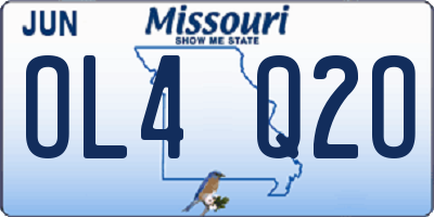 MO license plate OL4Q2O