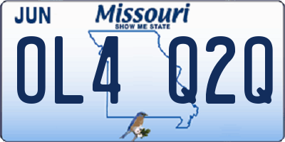 MO license plate OL4Q2Q