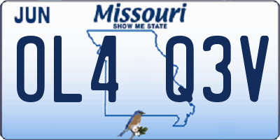 MO license plate OL4Q3V