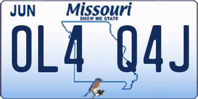 MO license plate OL4Q4J