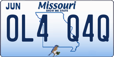 MO license plate OL4Q4Q