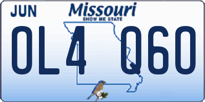 MO license plate OL4Q6O