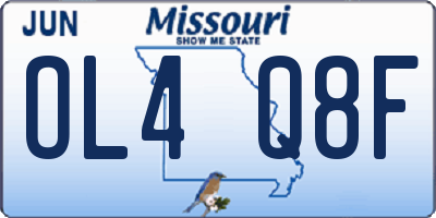 MO license plate OL4Q8F