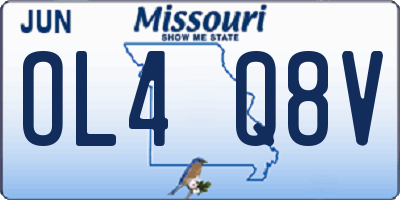 MO license plate OL4Q8V