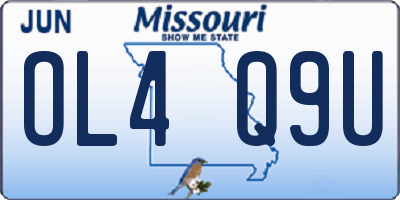 MO license plate OL4Q9U