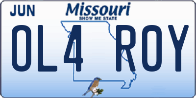 MO license plate OL4R0Y