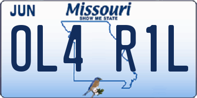MO license plate OL4R1L
