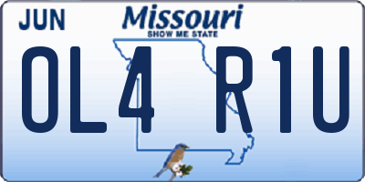 MO license plate OL4R1U