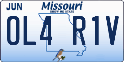 MO license plate OL4R1V