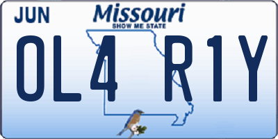MO license plate OL4R1Y
