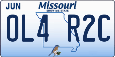 MO license plate OL4R2C
