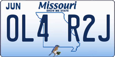 MO license plate OL4R2J