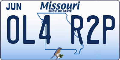 MO license plate OL4R2P